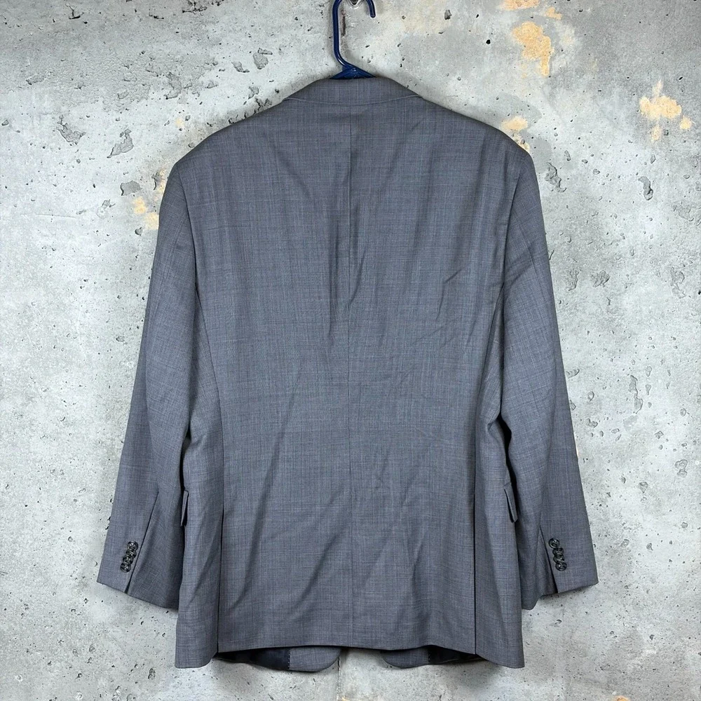 Tommy Hilfiger Blazer Jacket Mens Gray Houndstooth Single Breasted Notch Lap 42R